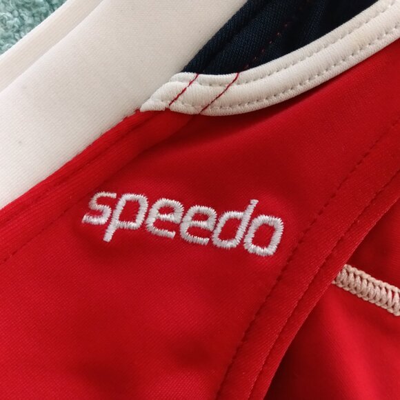 (*) VINTAGE SPEEDO 2" SIDES, RED/WHITE/NAVY BLUE, SIZE 32" (Pre-Owned) - Picture 4 of 8